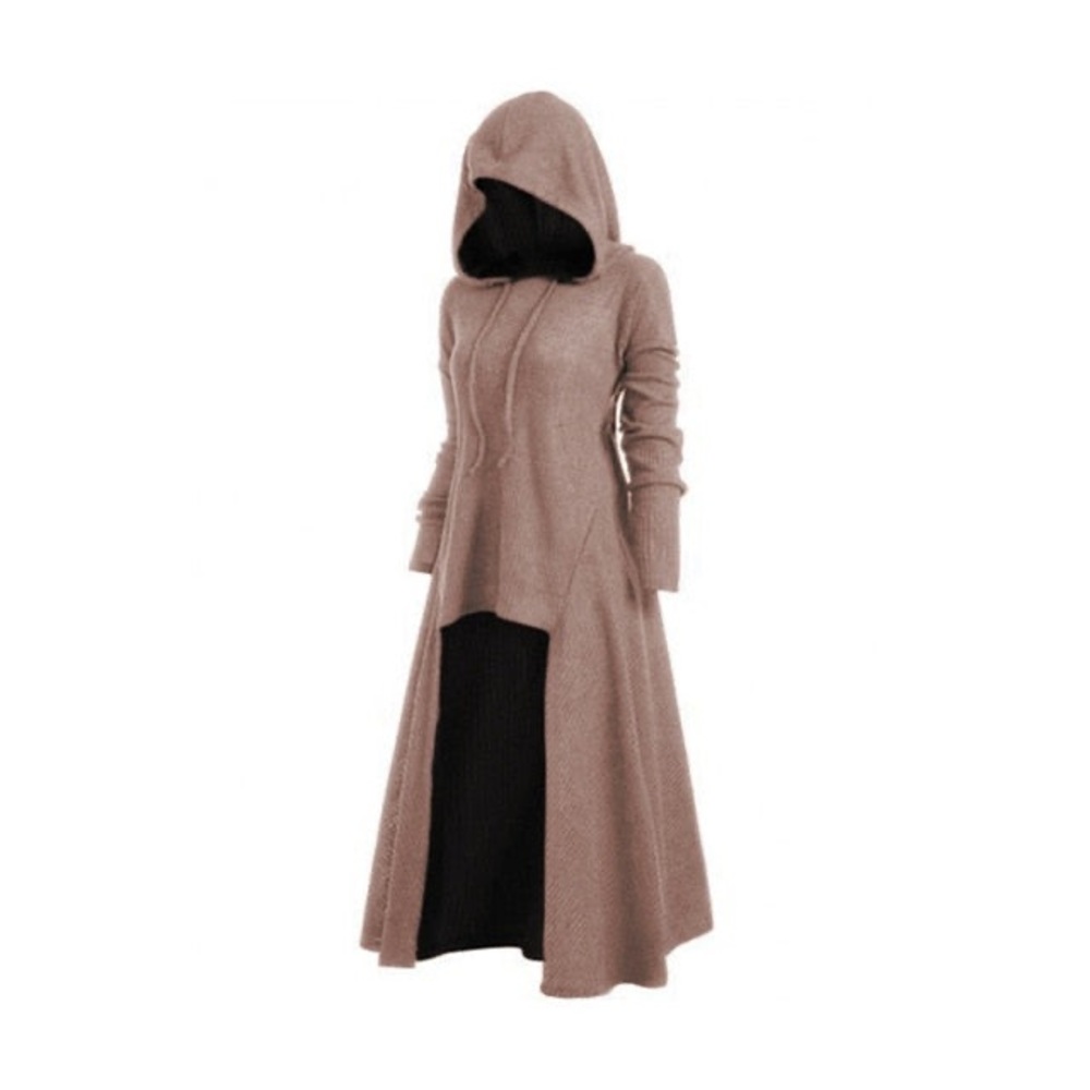 Dressfo Hooded Long Trench Sweater Size Medium